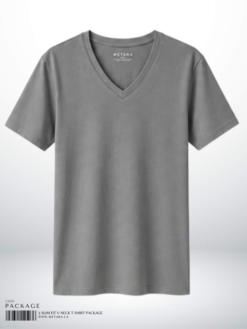 3 SLIM FIT V-NECK T-SHIRT PACKAGE