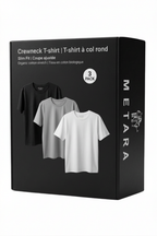 3 SLIM FIT CREW NECK T-SHIRT PACKAGE