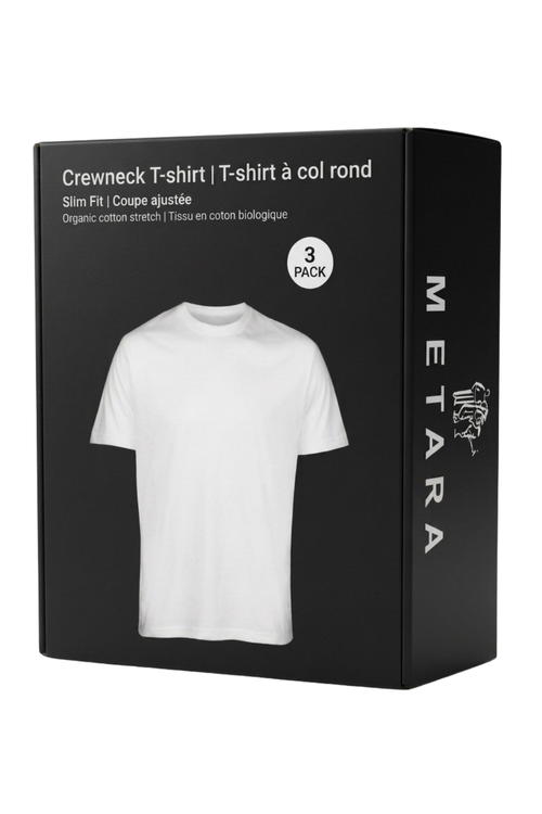 3 Piece Set - OUR "YOU MOVE WE MOVE" (YOUR BODY MOVE - OUR FABRIC MOVE) EXTREMELY COMFORTABLE 4 WAY STRETCH BASIC SLIM FIT ROUND NECK T-SHIRT