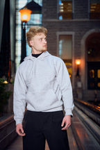 METARA - MEDIUM WEIGHT LONG SLEEVE PULLOVER HOODIE FOR CASUAL WEAR WITH INSIDE SOFT FLEECE BRUSH