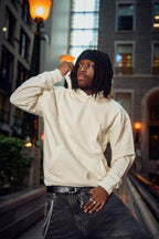METARA - MEDIUM WEIGHT LONG SLEEVE PULLOVER HOODIE FOR CASUAL WEAR WITH INSIDE SOFT FLEECE BRUSH