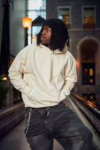 METARA - MEDIUM WEIGHT LONG SLEEVE PULLOVER HOODIE FOR CASUAL WEAR WITH INSIDE SOFT FLEECE BRUSH