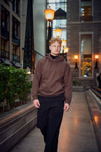 METARA - MEDIUM WEIGHT LONG SLEEVE PULLOVER HOODIE FOR CASUAL WEAR WITH INSIDE SOFT FLEECE BRUSH