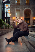 METARA - MEDIUM WEIGHT LONG SLEEVE PULLOVER HOODIE FOR CASUAL WEAR WITH INSIDE SOFT FLEECE BRUSH