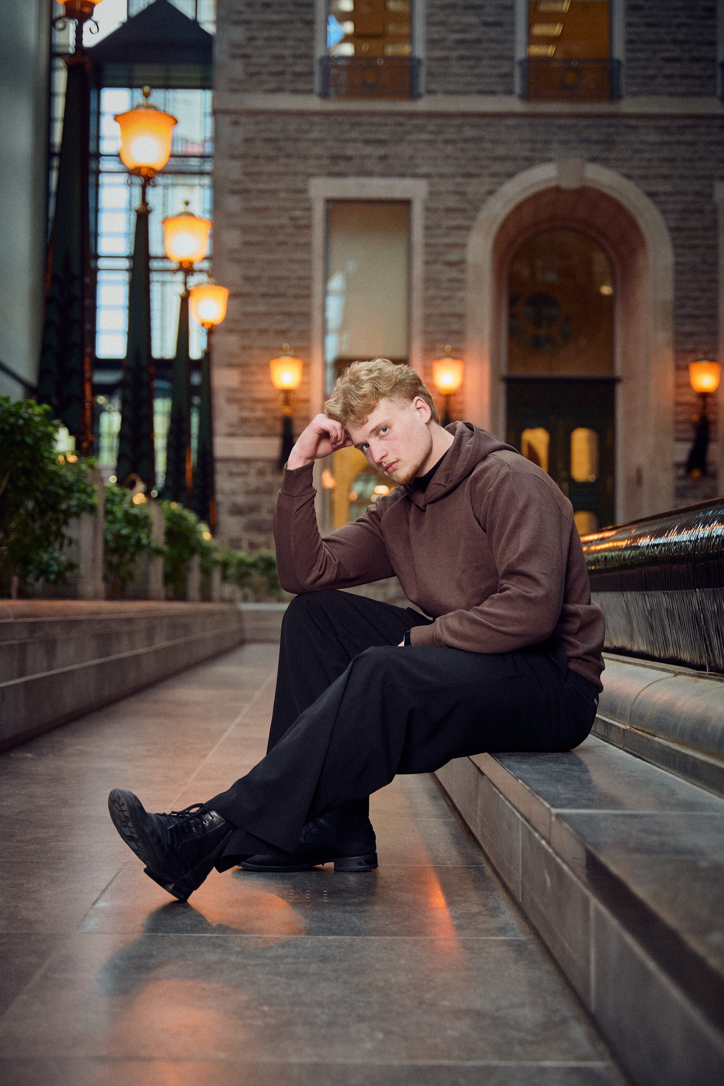 METARA - MEDIUM WEIGHT LONG SLEEVE PULLOVER HOODIE FOR CASUAL WEAR WITH INSIDE SOFT FLEECE BRUSH