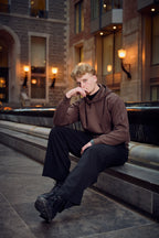 METARA - MEDIUM WEIGHT LONG SLEEVE PULLOVER HOODIE FOR CASUAL WEAR WITH INSIDE SOFT FLEECE BRUSH