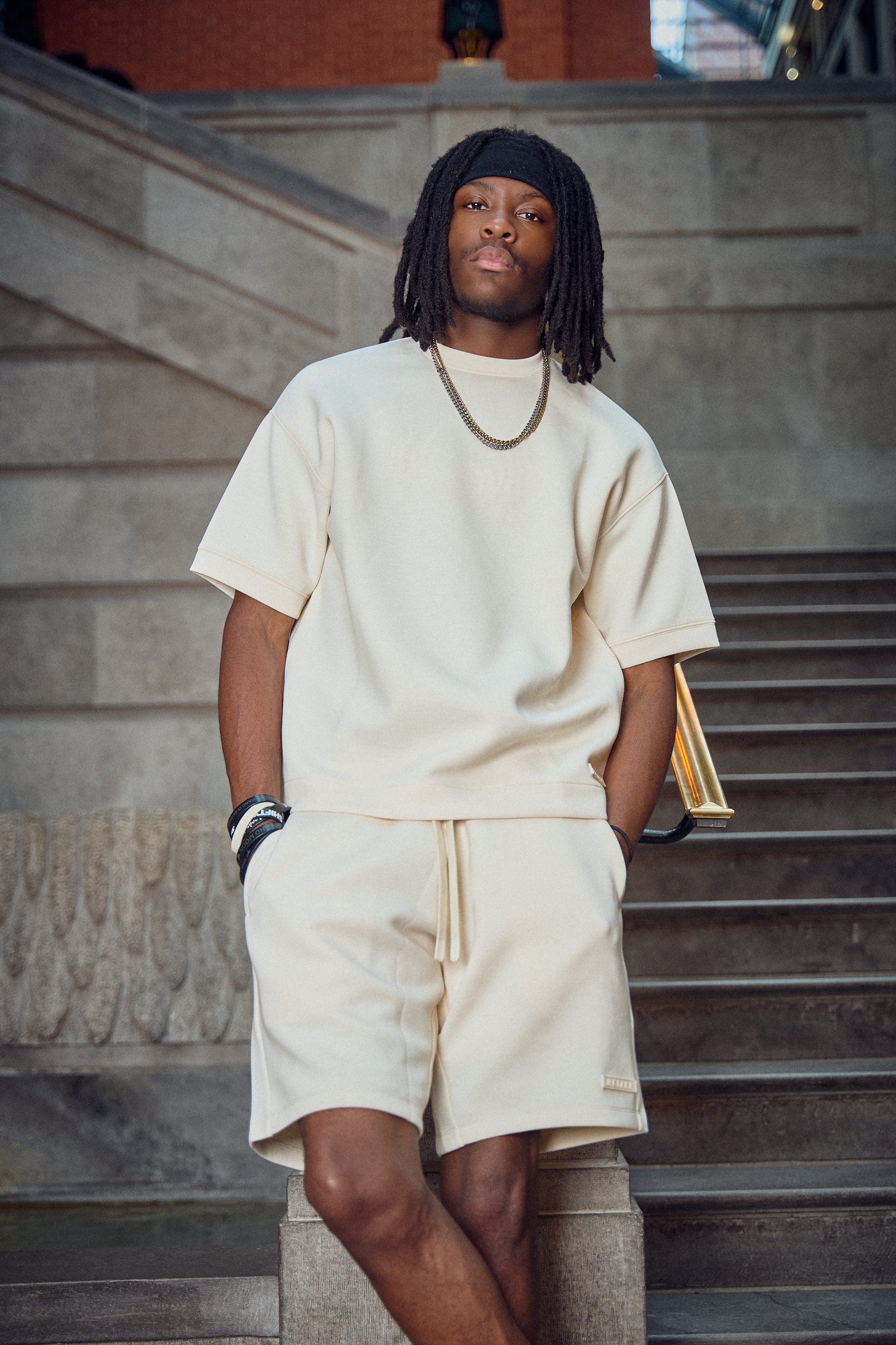 BOXY FIT HEAVYWEIGHT 4-WAY STRETCH T-SHIRT - OUTDOOR CASUAL