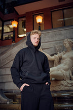 METARA - MEDIUM WEIGHT LONG SLEEVE PULLOVER HOODIE FOR CASUAL WEAR WITH INSIDE SOFT FLEECE BRUSH