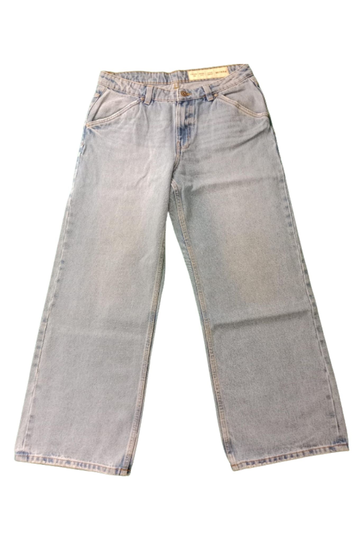 PREMIUM LADIES MID RISE WIDE LEG JEANS IN URBAN-RETRO FITTING