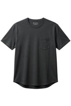 SLIM FIT BASIC TEE WITH A CHEST POCKET & CURVED HEM FOR UNIQUE OUTLOOK