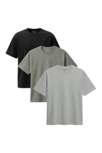 3 Piece Set - OUR "YOU MOVE WE MOVE" (YOUR BODY MOVE - OUR FABRIC MOVE) EXTREMELY COMFORTABLE 4 WAY STRETCH BASIC SLIM FIT ROUND NECK T-SHIRT