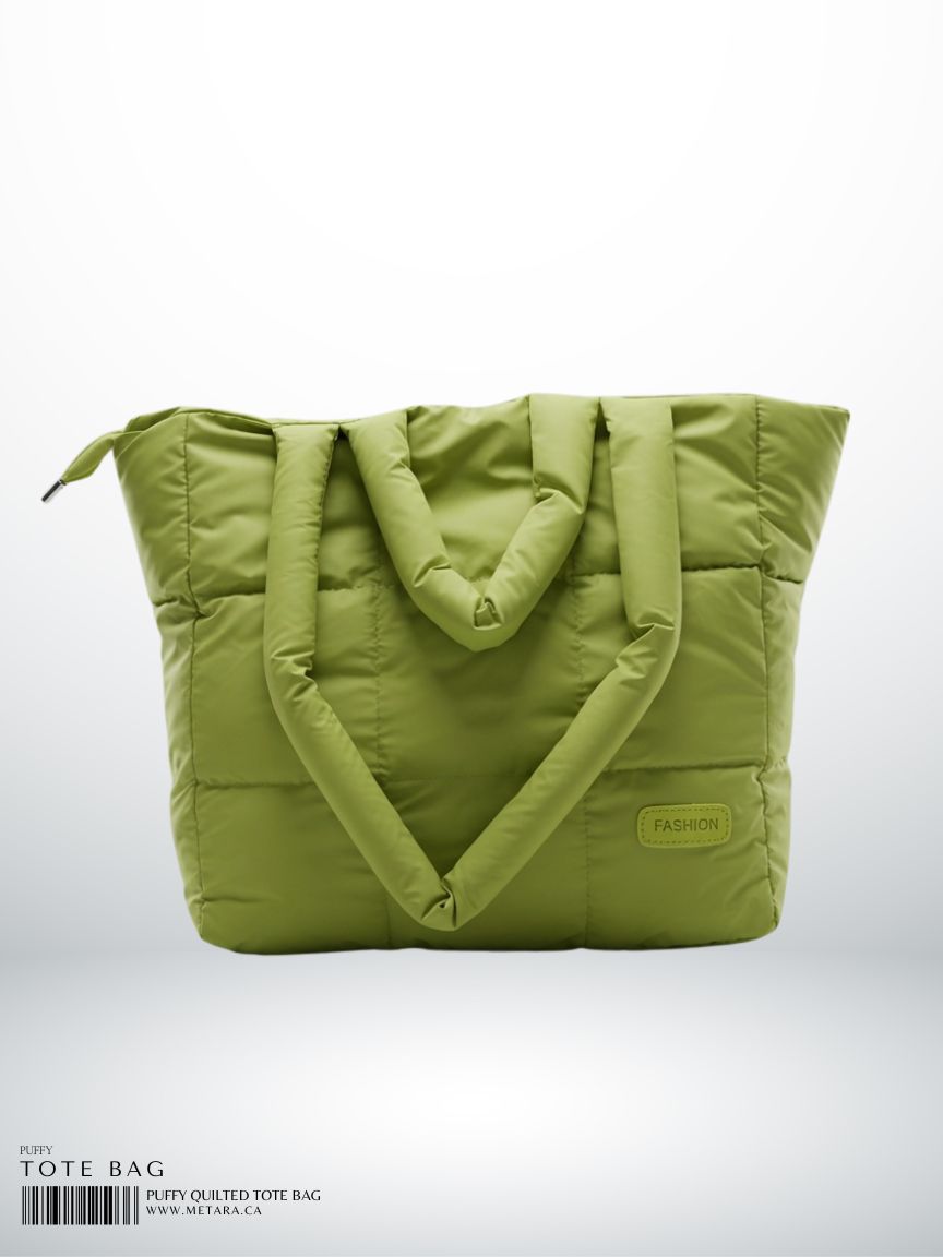 Puffy Quilted Tote Bag