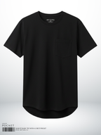 SLIM FIT BASIC TEE WITH A CHEST POCKET