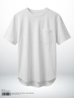SLIM FIT BASIC TEE WITH A CHEST POCKET