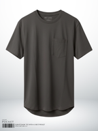 SLIM FIT BASIC TEE WITH A CHEST POCKET