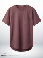 SLIM FIT BASIC TEE WITH A CHEST POCKET