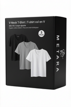 3 SLIM FIT V-NECK T-SHIRT PACKAGE