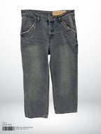 LADIES WIDE LEG DENIM JEANS